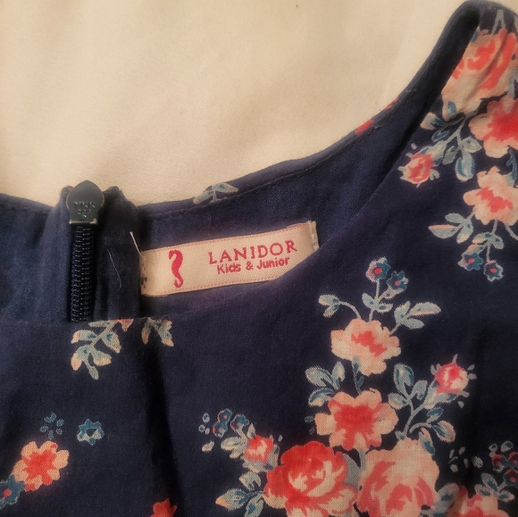 Girls summer ess, 6 yrs, from European brand Lanidor, navy blue - Picture 2 of 2